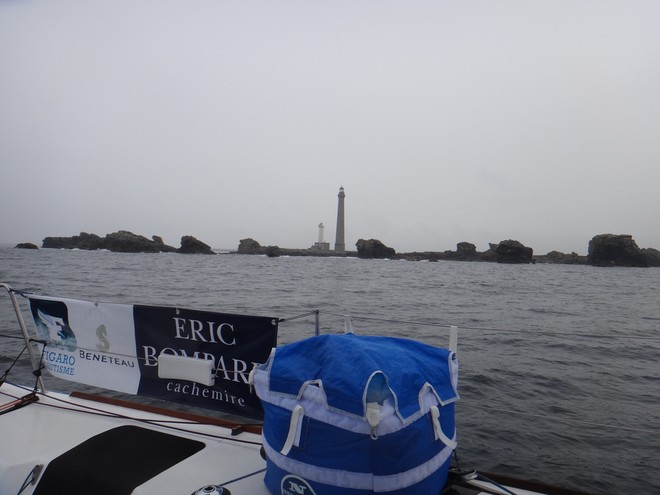 The rocky coastline of Northern Brittany taken by rookie Henry Bomby aboard Artemis 37  - La Solitaire du Figaro 2012 © Artemis Offshore Academy www.artemisonline.co.uk