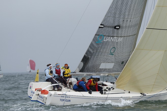 Erin Foster and company are well and truly in the mix. - Australian Women’s Keelboat Regatta ©  Alex McKinnon Photography http://www.alexmckinnonphotography.com