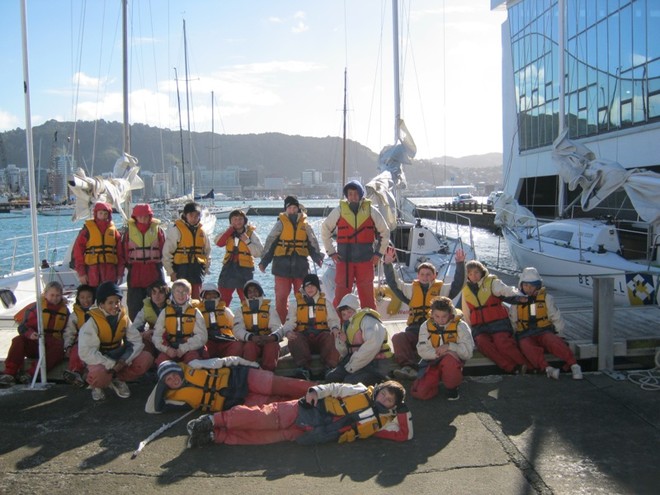 Ready to go Sailing - School Children enjoy Wellington Harbour © Wellington Ocean Sports Centre