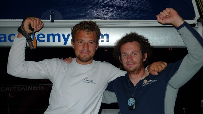 Artemis co-skippers Sam Goodchild & Nick Cherry place 12th - La Transat AG2R La Mondiale 2012 © Gilles Chiorri