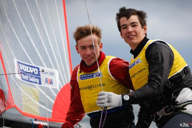 Ben Batton and Tim Gratton,29er,GBR 2028 - RYA Volvo Youth Nationals 2012 &copy;  Paul Wyeth / RYA http://www.rya.org.uk