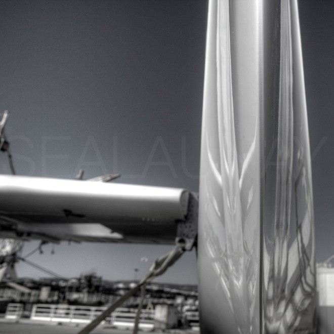 Alain Thébault  is presenting  the new look for the Hydroptere DCNS, La Ciotat in the Bouches-du-Rho<br />
ne, Provence-Alpes-C?te d’Azur, Fran © Christophe Launay