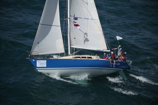 Farr Lap – the Farr 36 footer was one of a number of smaller yachts in the fleet. - Fremantle to Bali 2012 © Bernie Kaaks