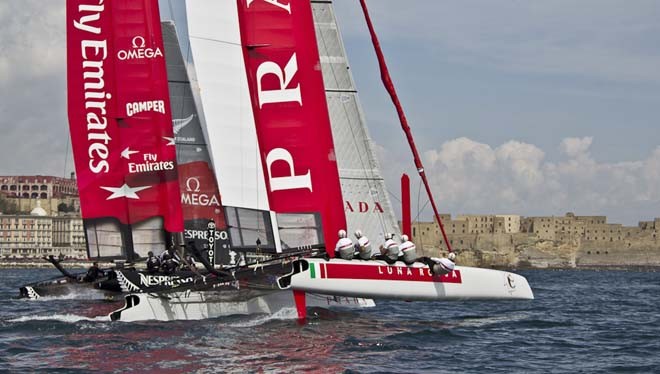 Luna Rossa AC45 training in Naples © Carlo Borlenghi / www.carloborlenghi.com