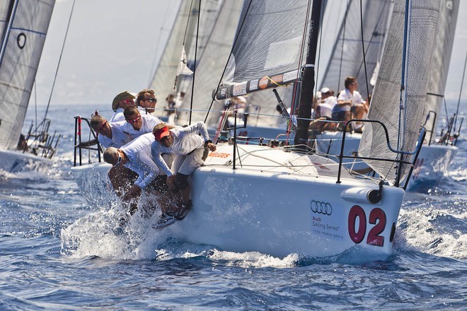 Porto Cervo, 28/06/12<br />
Audi Melges 32 European Championship 2012<br />
<br />
 ©  Guido Trombetta/BPSE/Studio Borlenghi