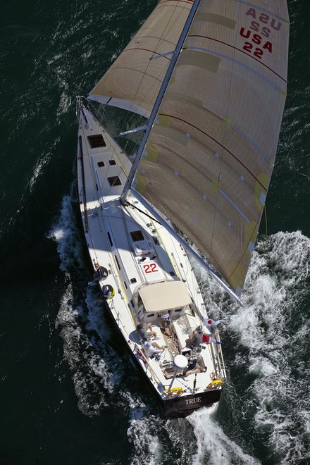 2012 Newport Bermuda Yacht Race -start in Narragansett Bay - Class 13 Cruiser division True - USA 22  - J160  production yacht yacht skippered by Howard B Hodgson Jnr © Daniel Forster http://www.DanielForster.com