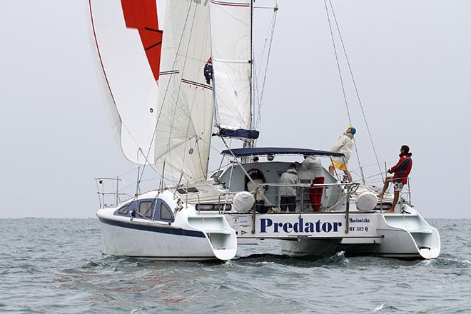 Predator heads out for the Passage Race. - Sail Mooloolaba 2012 © Teri Dodds http://www.teridodds.com