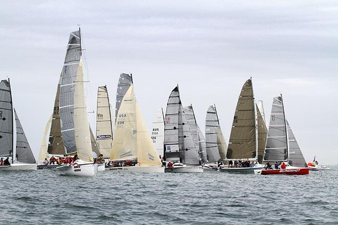 Finally the Sports Boats get started, but not for long.. - Sail Mooloolaba 2012 © Teri Dodds http://www.teridodds.com