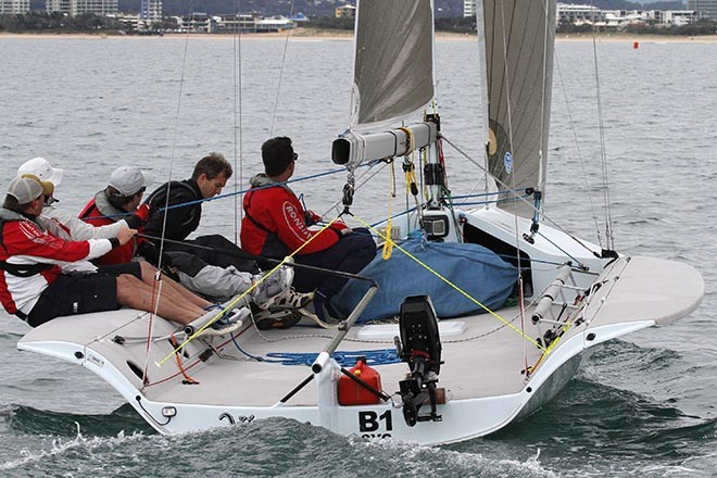 Ben Leigh-Smith’s Vivace was hot on the heels of Raptor - Sail Mooloolaba 2012 © Teri Dodds http://www.teridodds.com