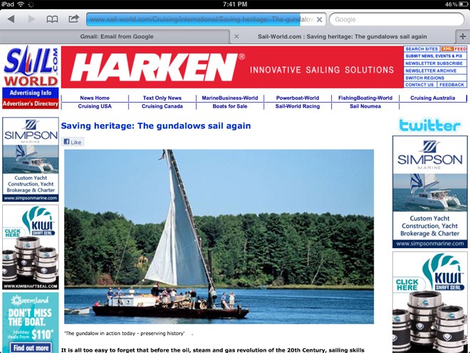 Sail-World Cruising on iPad © SW