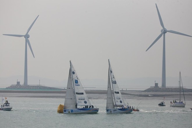 YANMAR Racing lead Will Tiller - WMRT Korea Match Cup 2012 © Andrew Carter/AWMRT