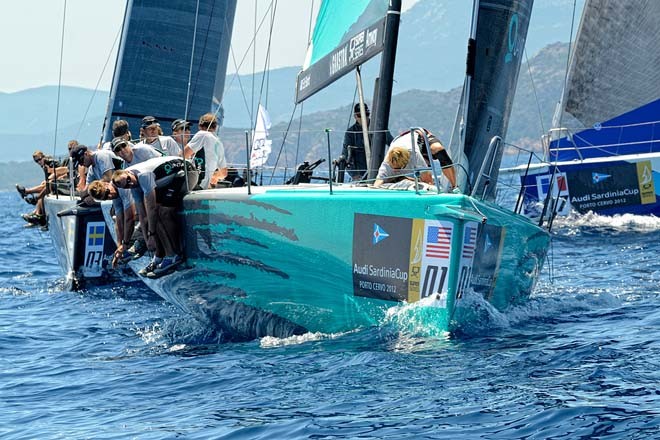 TP52 - Audi Azzurra Sailing Team and Quantum Racing &copy;  Alessandro Spiga/YCCS