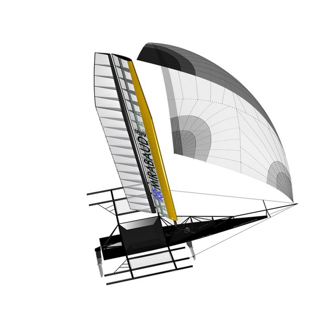 Mirabaud LX - New wing mast 3D rendering © Mathias Bavaud