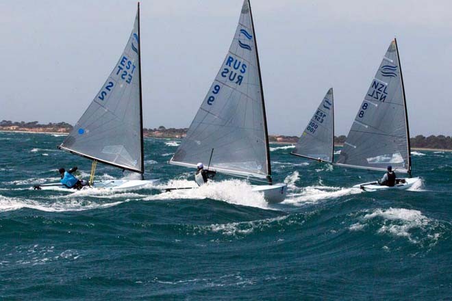 Downwind Finn action © Thom Touw http://www.thomtouw.com