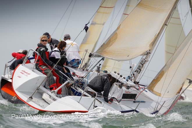 Catch Me,Olivia Chenevix-Trench,GBR 502, - Coutts Quarter Ton Cup 2012 © Paul Wyeth / www.pwpictures.com http://www.pwpictures.com