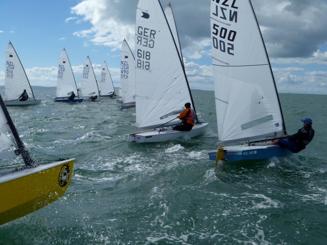 Start Race 2 Day1 - 2012 OK Interdominions and NZ Nationals, Wakatere BC April 2012 © NZ OK Dinghy Assoc