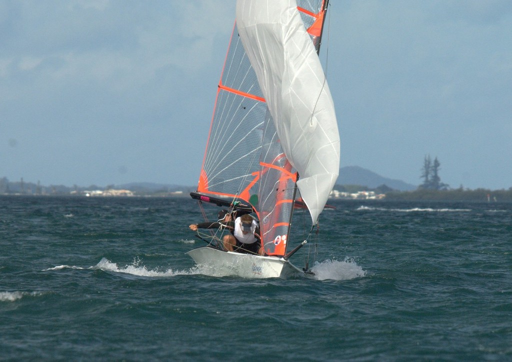 1873 Panther crew Charlie Wyatt and Lewis Brake leading to bottom gate - 2012 AUS Mid-Winter Youth Championships © David Price