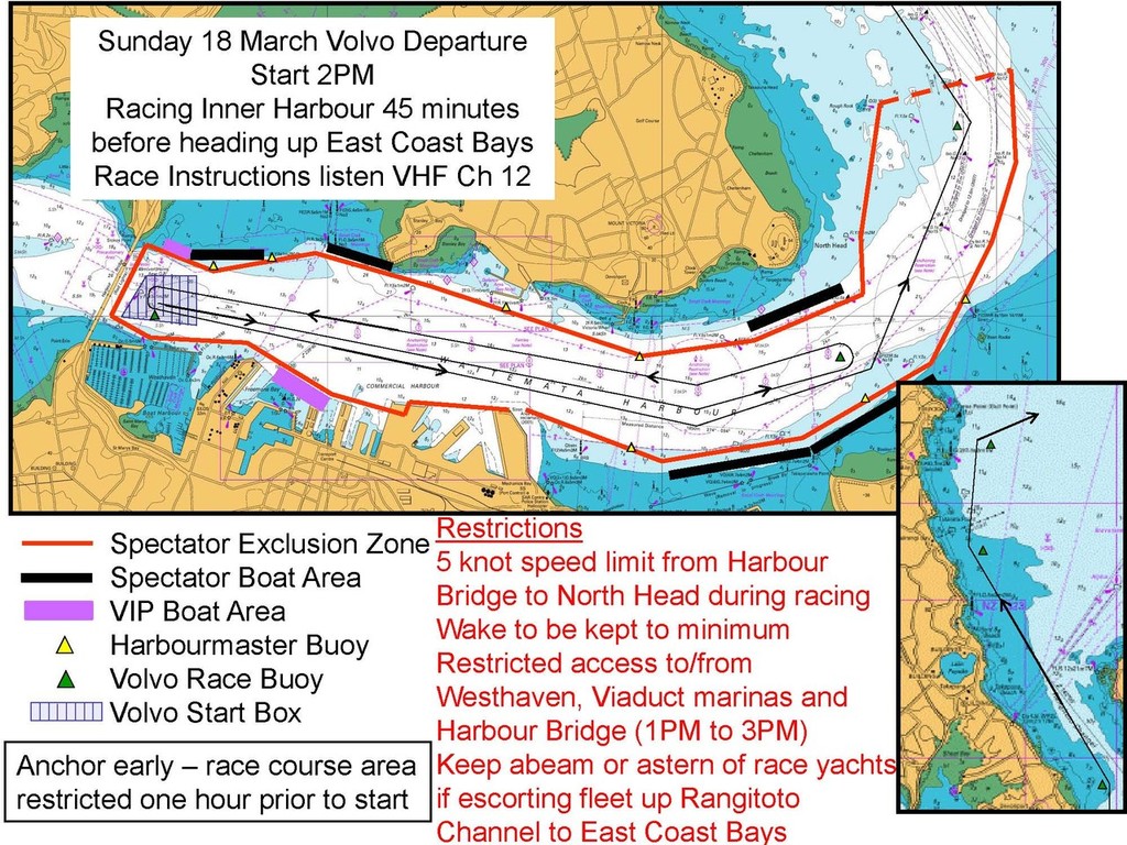 March 18, Leg 5 start, Auckland © SW