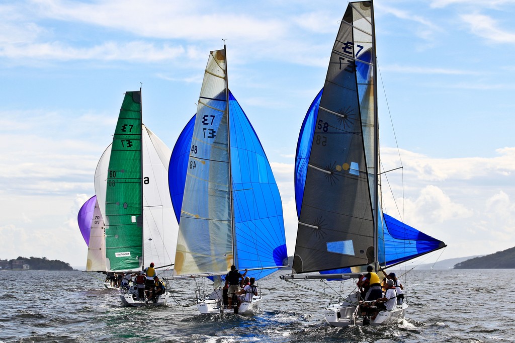 Elliott 7 Class 2012 Sail Port Stephens Regatta hosted by Corlette Point Sailing Club Day 5. Picture by Matt King Sail Port Stephens Media Event photo copyright Matt King /Sail Port Stephens 2012 taken at  and featuring the  class