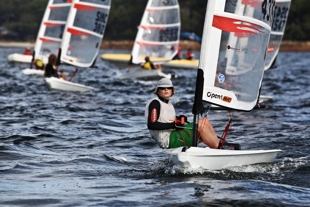 Junior Regatta Racing during 2012 Sail Port Stephens Regatta hosted by Corlette Point Sailing Club Day 5. Picture by Matt King Sail Port Stephens Media Event © Matt King /Sail Port Stephens 2012