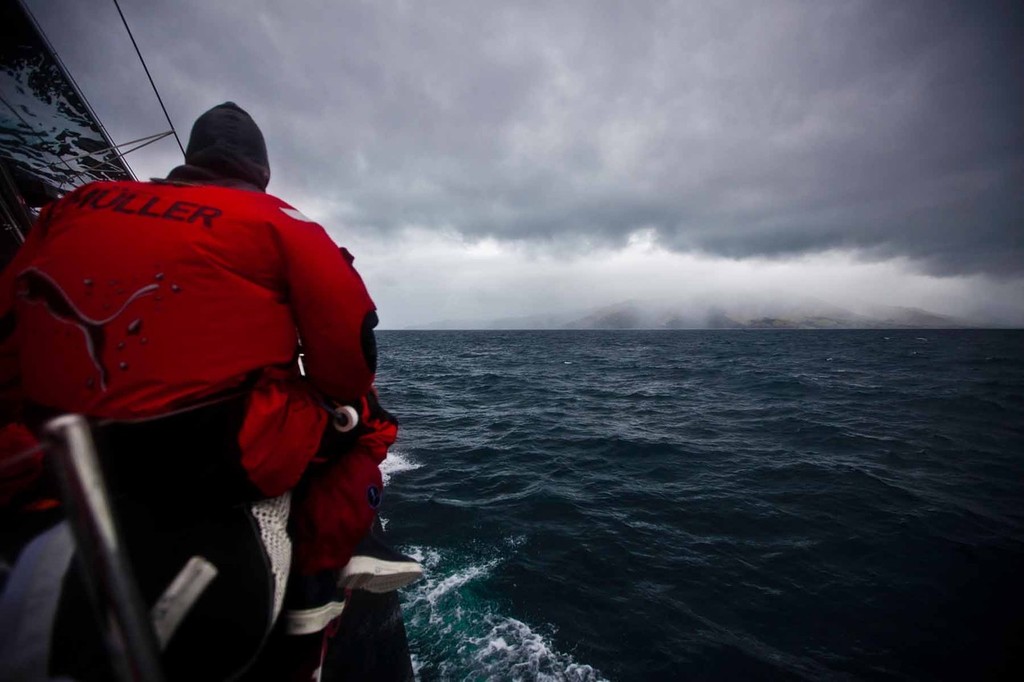 MIchi Mueller hikes PUMA’s Mar Mostro flat on the approach to Coromandal on the first day of Leg 5 © Amory Ross/Puma Ocean Racing/Volvo Ocean Race http://www.puma.com/sailing