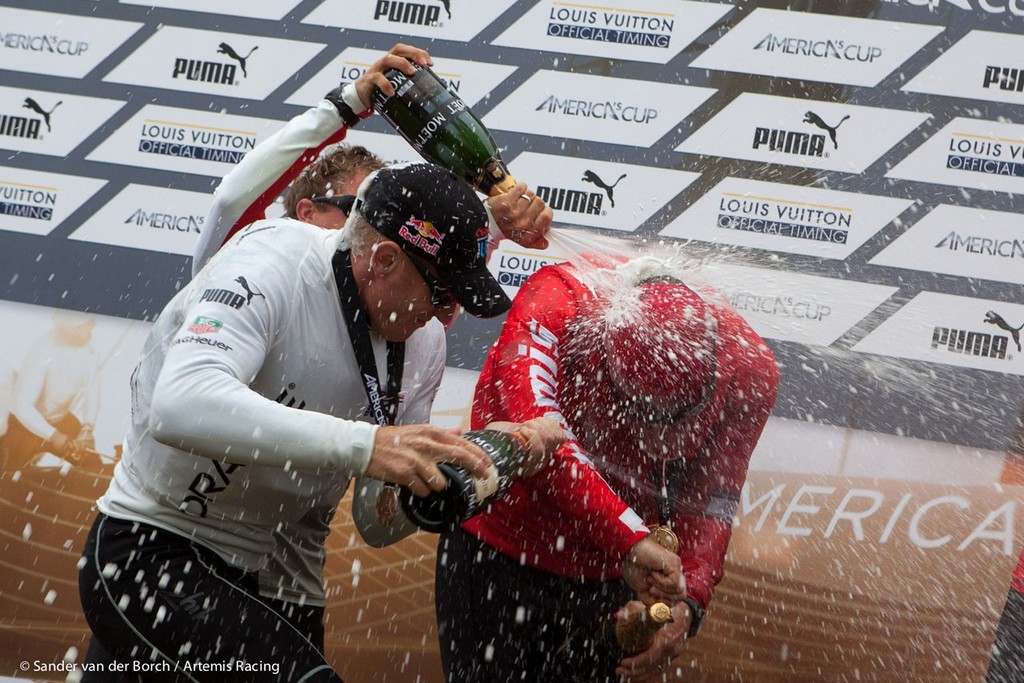 Artemis Racing wins the match race final against Luna Rossa and comes third in the final fleet race. © Sander van der Borch / Artemis Racing http://www.sandervanderborch.com