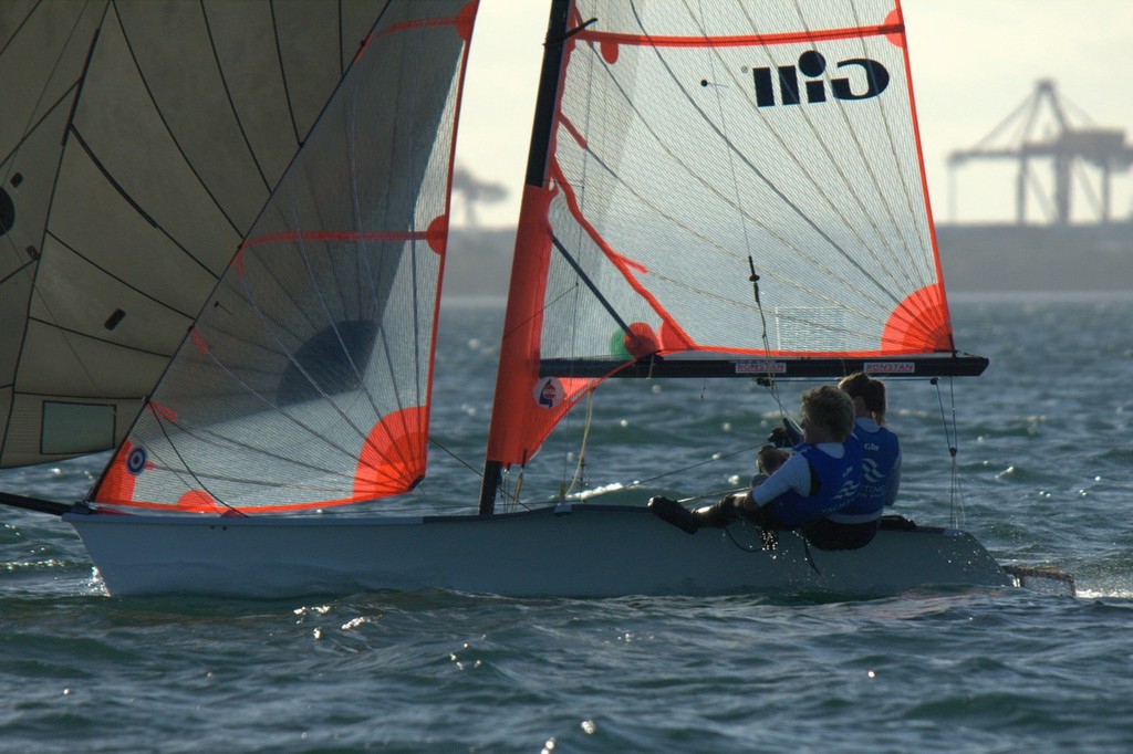 1933 Gnarly - Brooke Smith and Corey Hamilton,  NSW Youth Sailing Team - 2012 AUS Mid-Winter Youth Championships © David Price