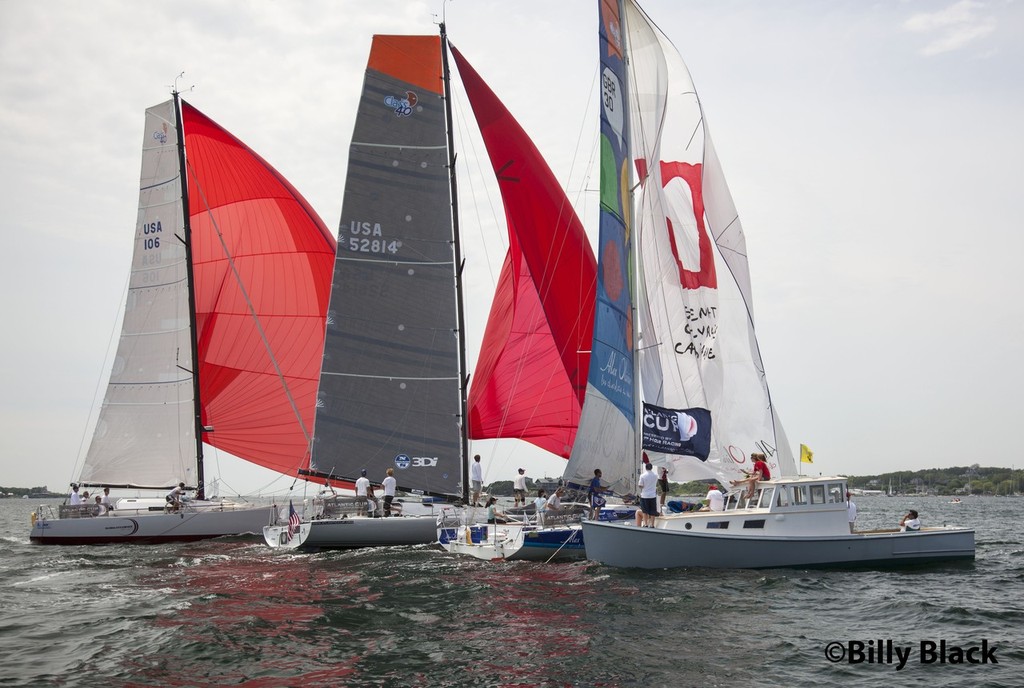 Close finishes in the inshore racing, Newport, RI - The Atlantic Cup © Billy Black http://www.BillyBlack.com