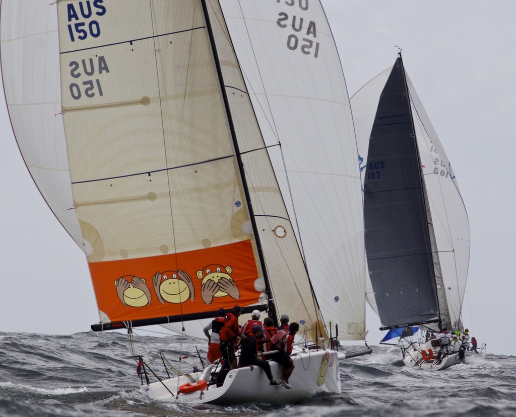 The Business powered by Easy Tiger Racing matching Breezin - 2012 Melges 32 Australian Championship © Lulu Roseman