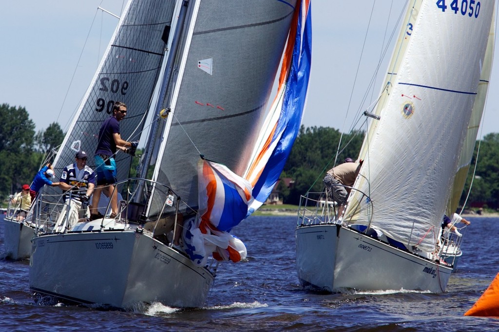 Close Racing Amongst the C&C 27s For Ontario Championship - Nepean One Design Regatta 2012 photo copyright Blitzen Photography taken at  and featuring the  class