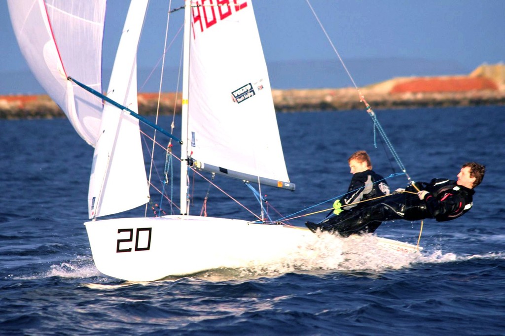 Harry derbyshire and Tom Lovesey build their ranking  Photo:© Tom Mapplebeck - UK 420 Curradinghy Spring championships 2012 © Tony Mapplebeck