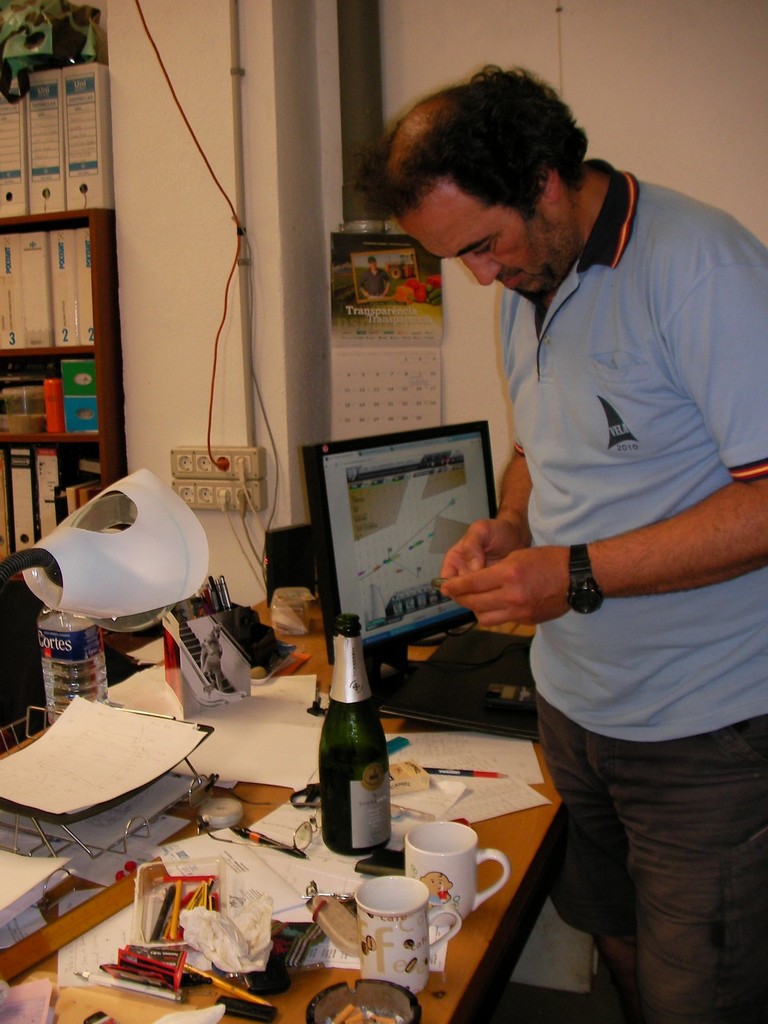 Cava and messages flow in - Volvo Ocean Race photo copyright Lorraine MacIntosh taken at  and featuring the  class