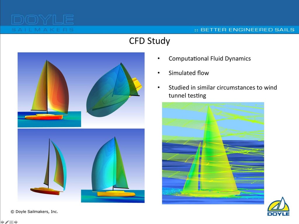 CFD helps with sail design. Photo: Doyle - International Yacht Forum Hamburg photo copyright Hans Genthe taken at  and featuring the  class