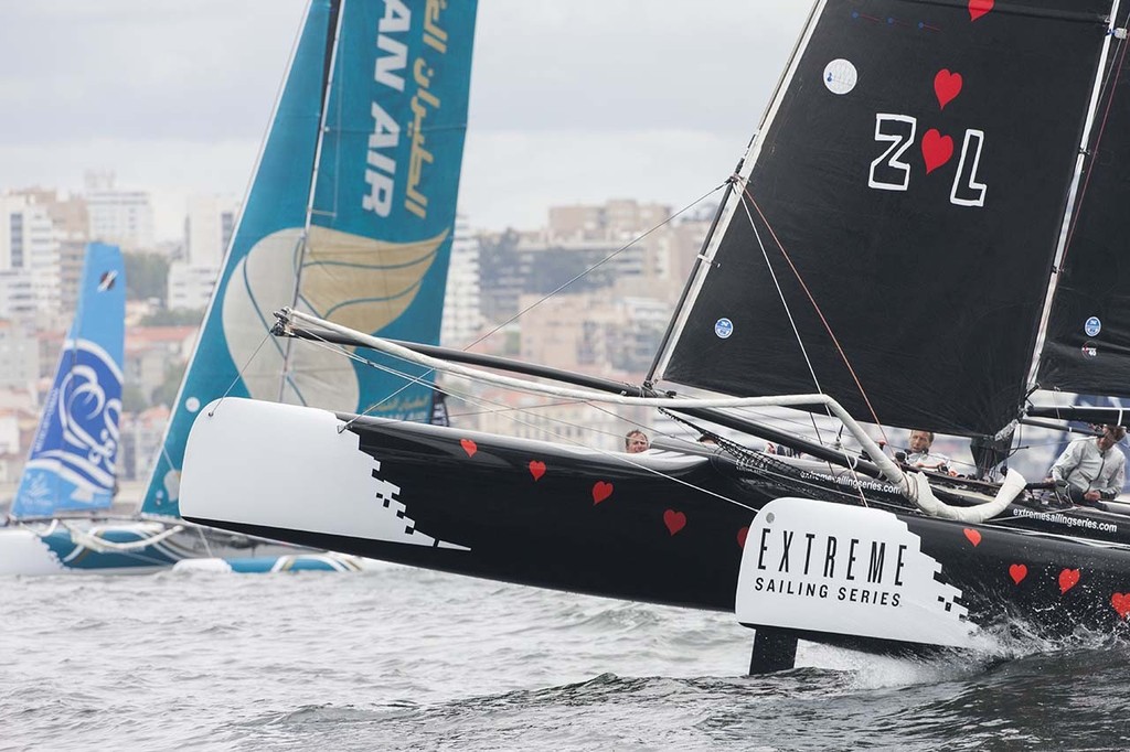 ZouLou punches out during racing on day 1 in Porto © Roy Riley / Lloyd Images http://lloydimagesgallery.photoshelter.com/