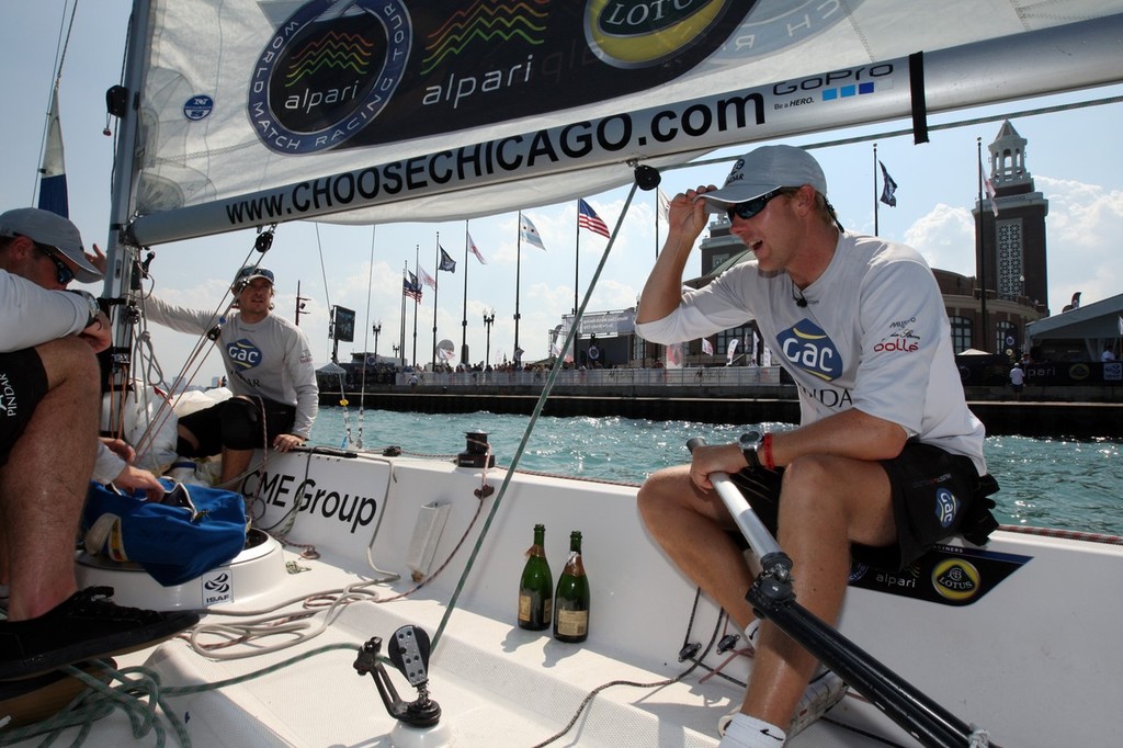Ian Williams at the 2012 Chicago Match Cup © World Match Racing Tour . http://www.wmrt.com