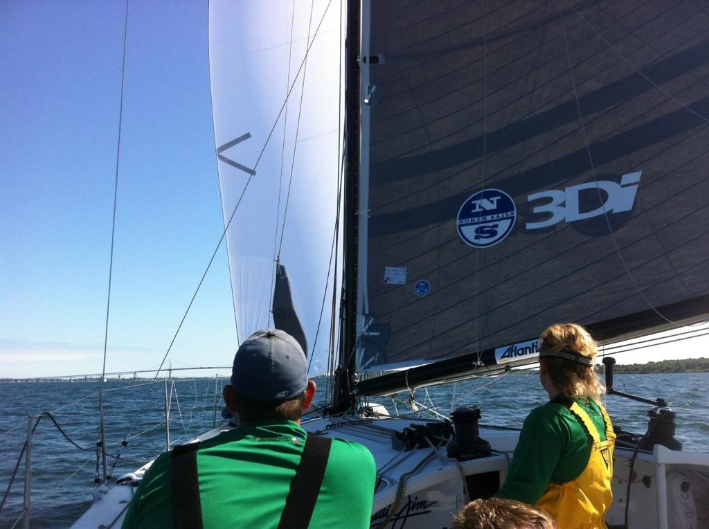 Approaching the Finish - Around Jamestown Record © Julianna Barbieri