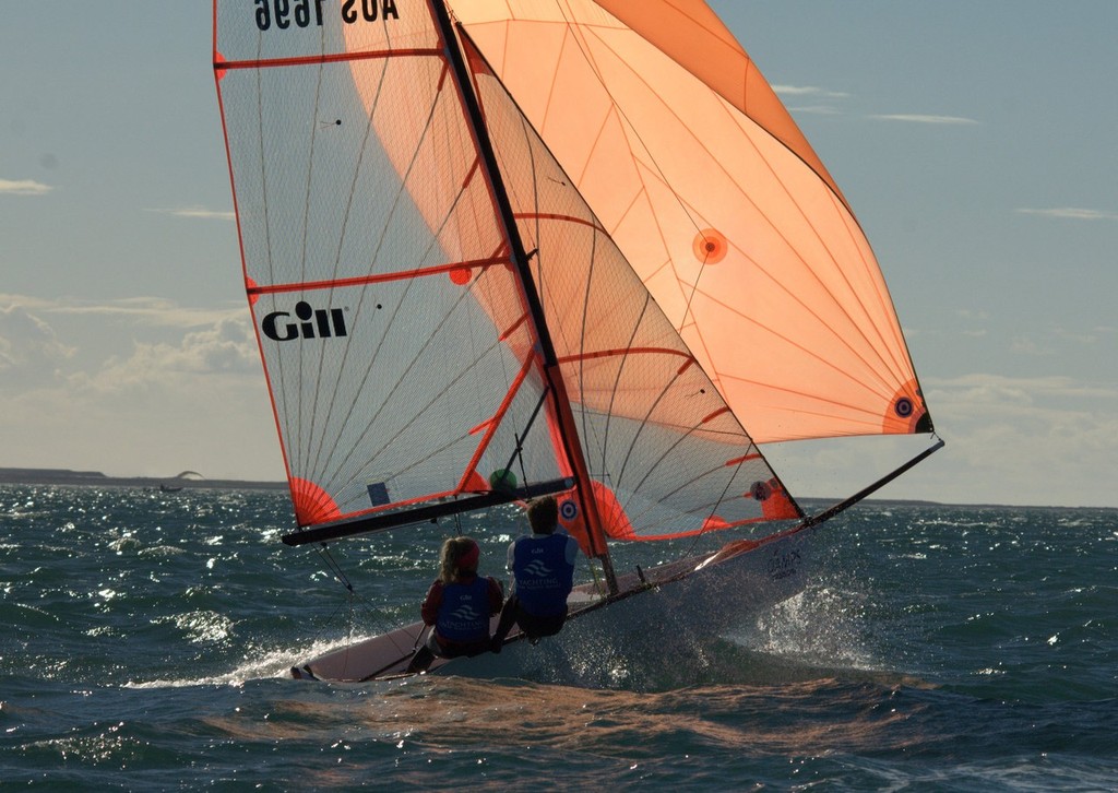 1696 Benni Nina Long and Ben Robinson NSW Youth Sailing Team - 2012 AUS Mid-Winter Youth Championships © David Price