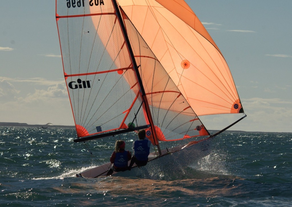 1696 Benni Nina Long and Ben Robinson NSW Youth Sailing Team - 2012 AUS Mid-Winter Youth Championships photo copyright David Price taken at  and featuring the  class