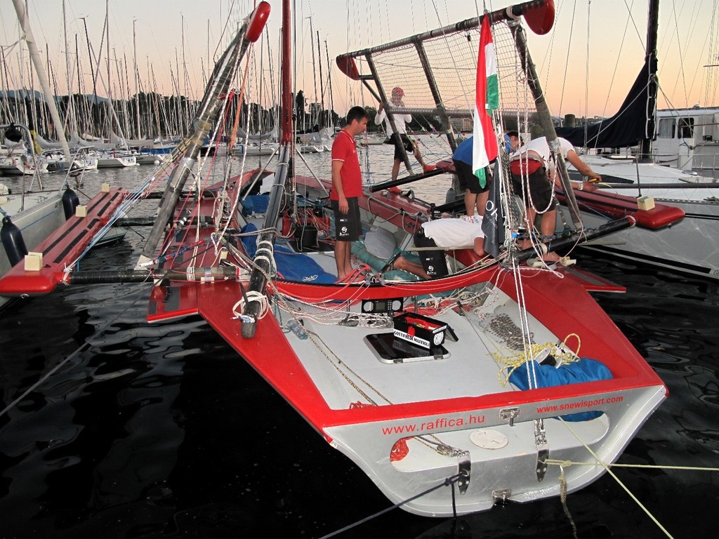 Raffica the Libera now owned by an Hungarian team, winner of the monohull class. - Bol d'Or Mirabeaud 2012 photo copyright Jean Philippe Jobé taken at  and featuring the  class