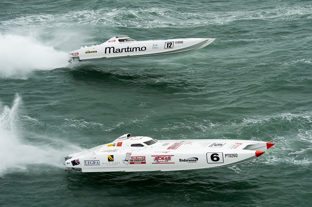 'Maritimo Mainlube' and 'The Good Guys; were set for a 'battle royal' in Supercat 1000, but a DNF in race two cost 'The Good Guys' dearly, leaving its rival to claim two wins and a convincing advantage on the leader board. - OSC championships photo copyright Andrew Gricks http://www.andrewgricksphotography.com taken at  and featuring the  class