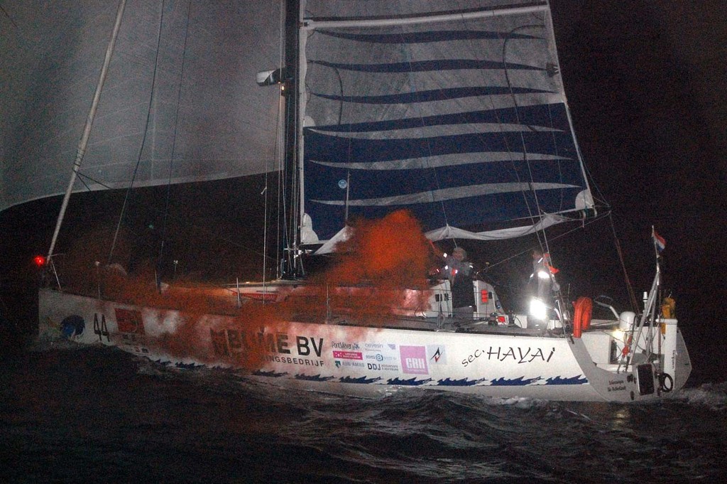 Sec. Hayai - Global Ocean Race 2011-12 Leg 5 finish &copy; Global Ocean Race http://globaloceanrace.com