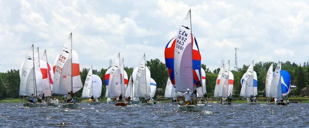 Crazy Ivan Leads A Tight 2012 Shark Canadian's Fleet - Nepean One Design Regatta 2012 photo copyright Blitzen Photography taken at  and featuring the  class