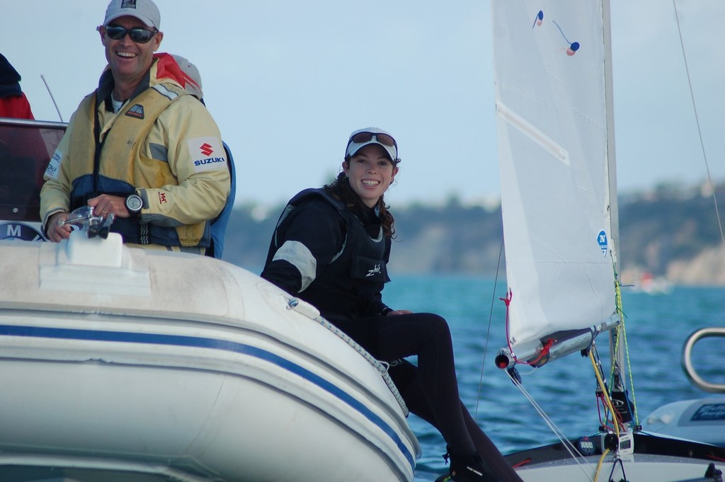 Erica Dawson, Just after winning the national title - 2012 Starling Nationals, Murray&rsquo;s Bay Sailing Club photo copyright Brian Haybittle taken at  and featuring the  class