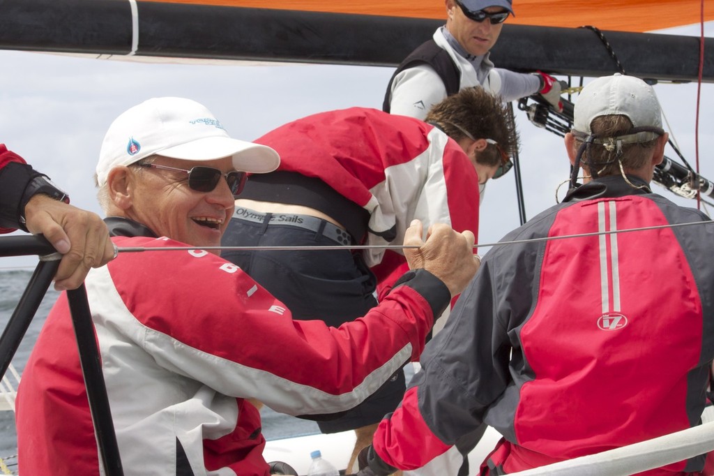 Skipper Chris Way, The Business powered by Easy Tiger Racing - 2012 Melges 32 Australian Championship © Lulu Roseman