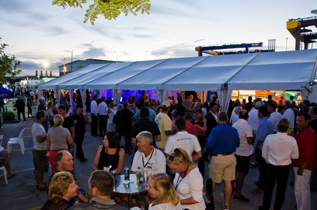 The Saturday night Shipyard Party will entertain revellers with live music and international food stalls photo copyright Stephen Milne taken at  and featuring the  class