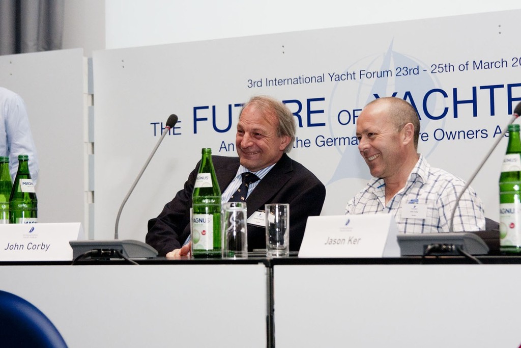 Yacht designers Torsten Conradi, John Corby. Photo: stockmaritime - International Yacht Forum Hamburg photo copyright Hans Genthe taken at  and featuring the  class