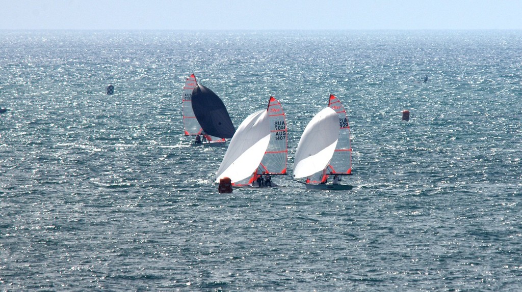 Close Racing For Top 3 Places - OAMPS Victorian Youth Championship 2012  © David Price