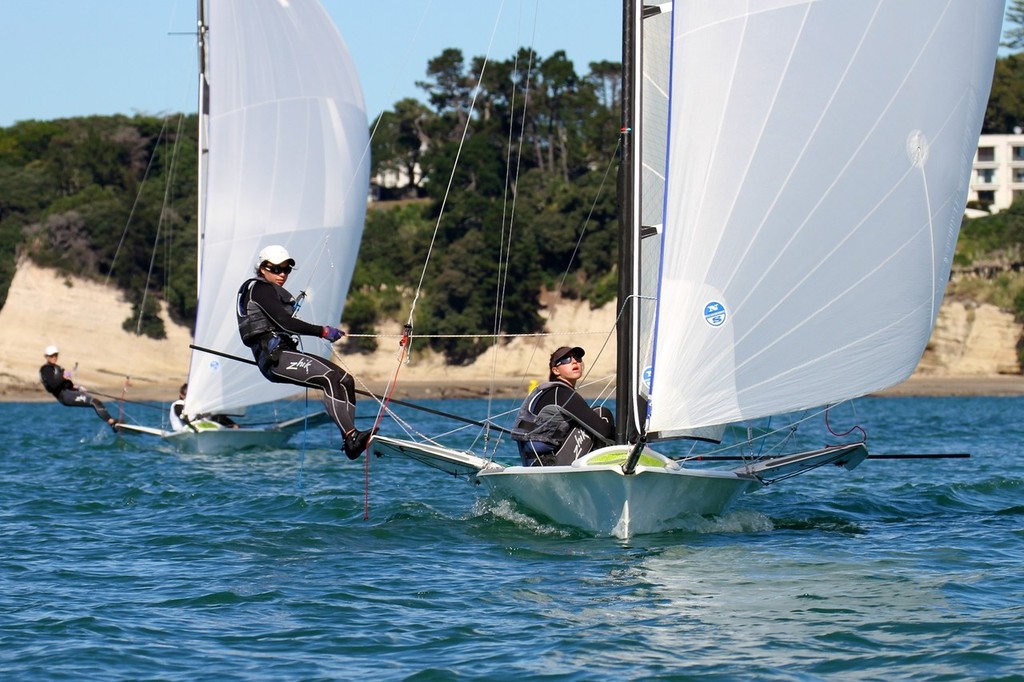 Alex Maloney and Molly Meech -Takapuna - FX - Development and Training April 2012, Takapuna © Richard Gladwell www.photosport.co.nz