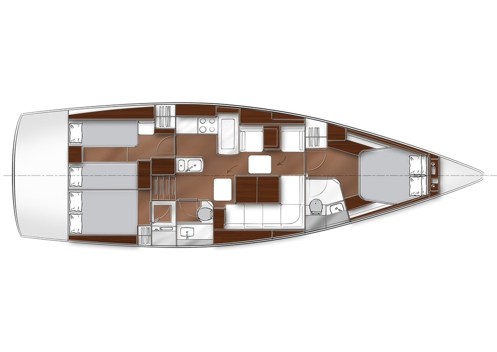 Bavaria Vision 46 layout photo copyright  SW taken at  and featuring the  class