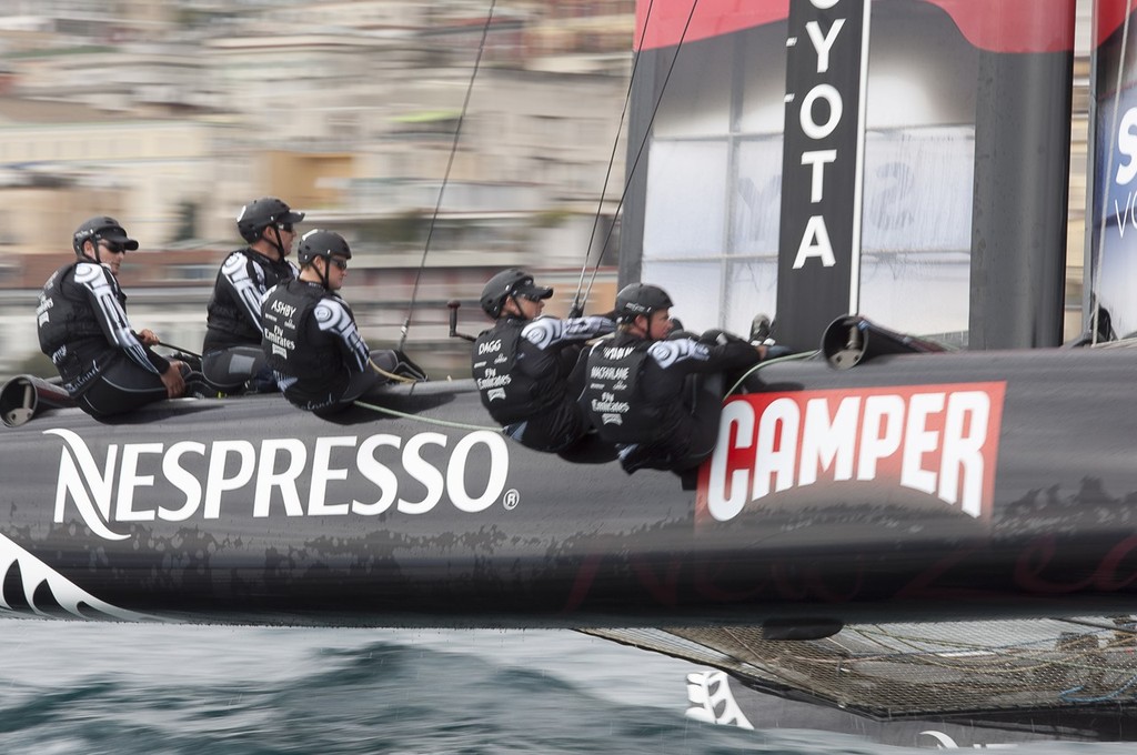 Emirates Team New Zealand - America’s Cup World Series Naples 2012 photo copyright Chris Cameron/ETNZ http://www.chriscameron.co.nz taken at  and featuring the  class